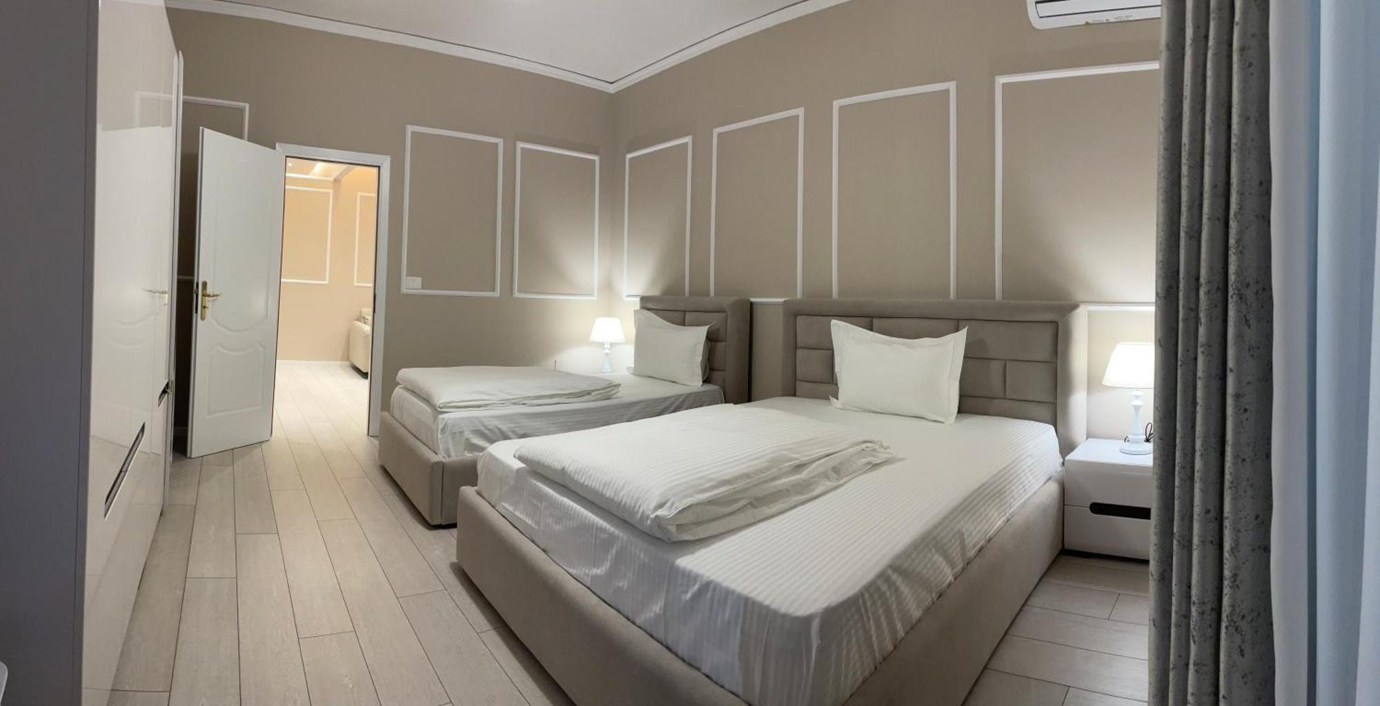 Sun Tower Luxury Suite-View From Of Tirana Center Exterior photo